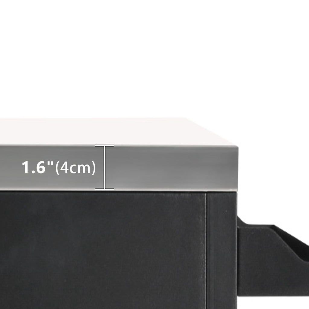 K&K 55.5' Outdoor Kitchen Island with 304 Stainless Steel Sink