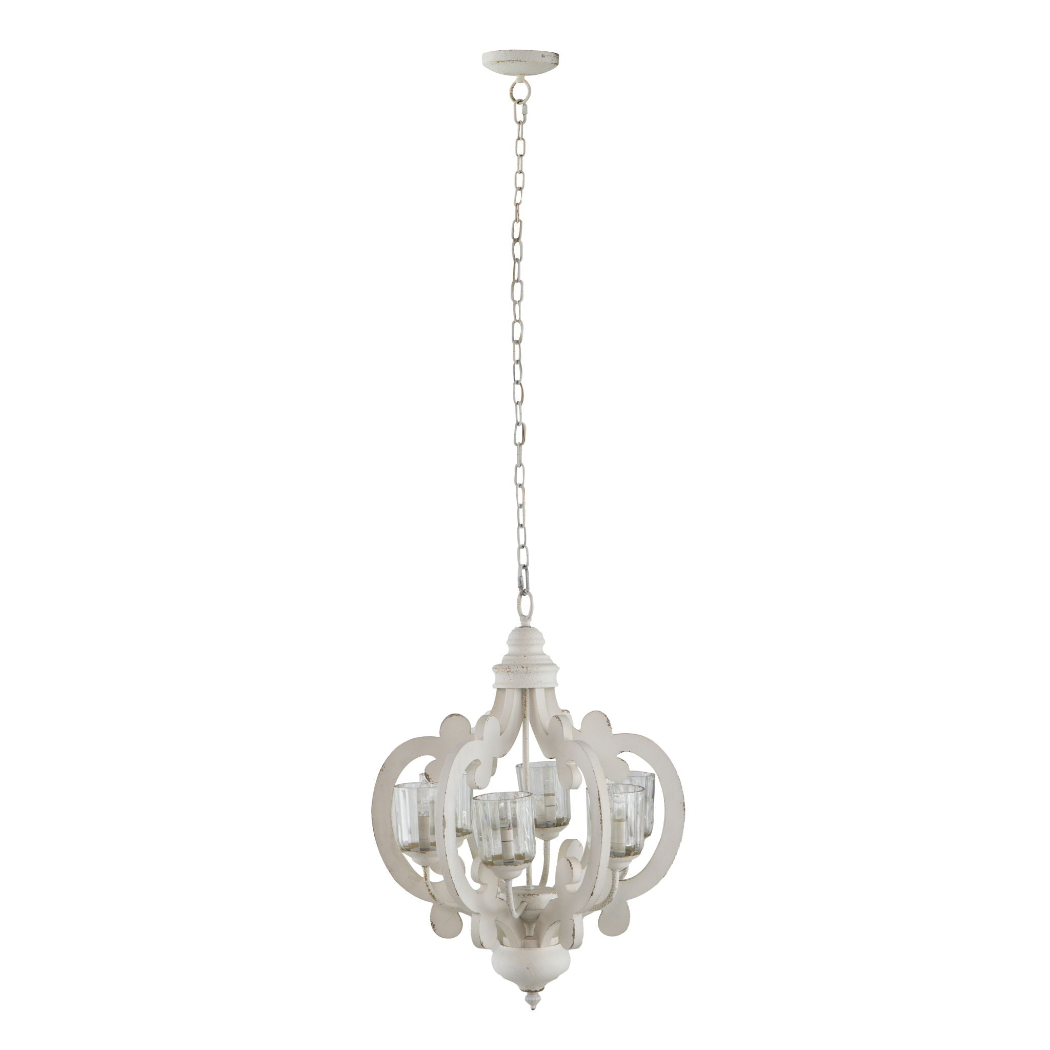 Farmhouse 6-Light Wood Chandelier Pendant Light Fixture