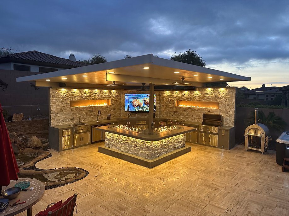 KoKoMo Luxury Outdoor Kitchen BBQ Island - Custom Built Premium Cooking Station for Your Backyard