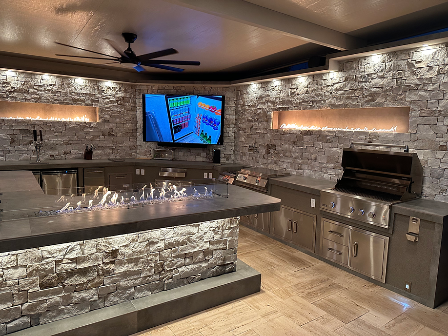 KoKoMo Luxury Outdoor Kitchen BBQ Island - Custom Built Premium Cooking Station for Your Backyard