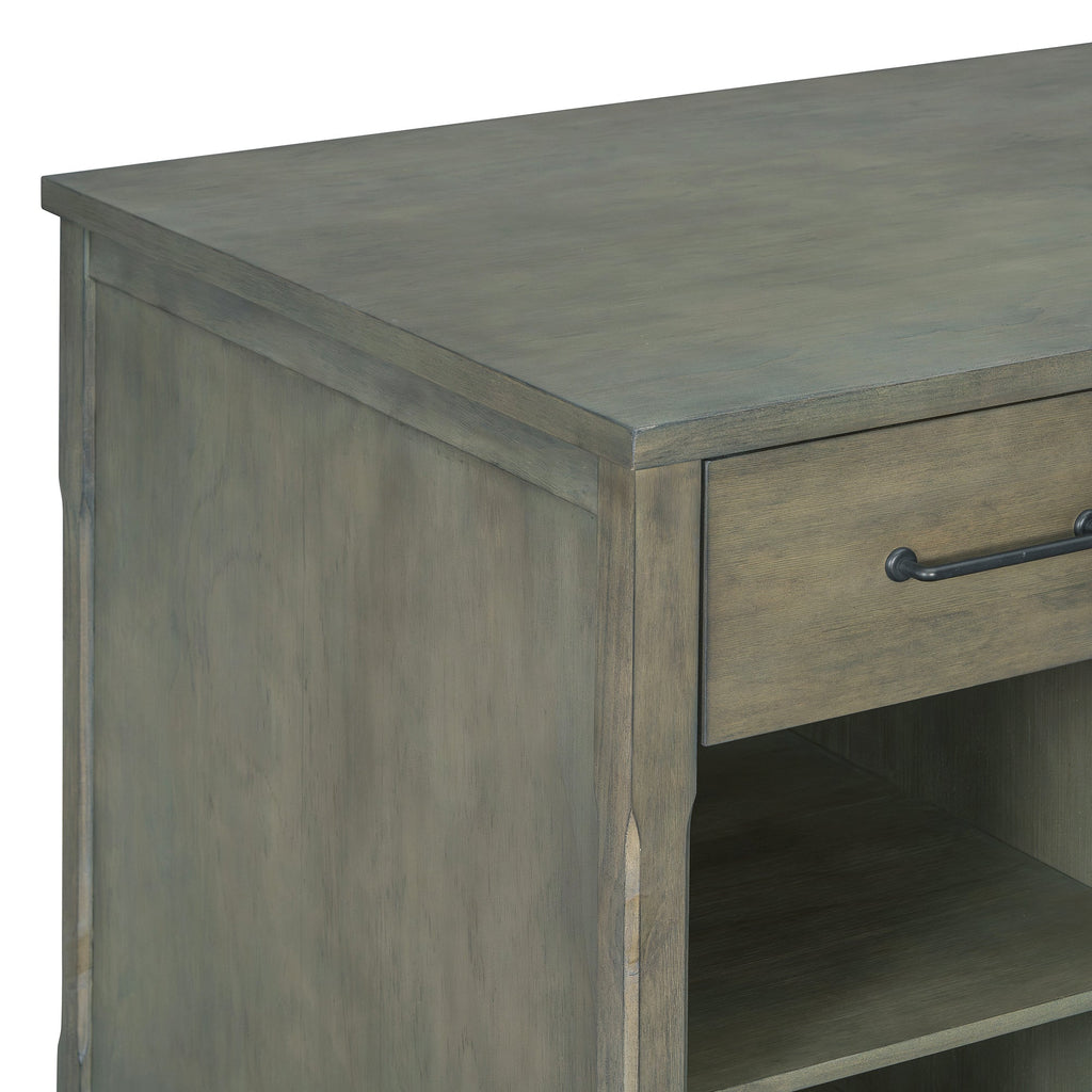 TREXM Extendable Kitchen Island with Storage