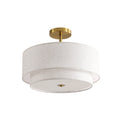 15' Modern Ceiling Light Fabric Upholstered