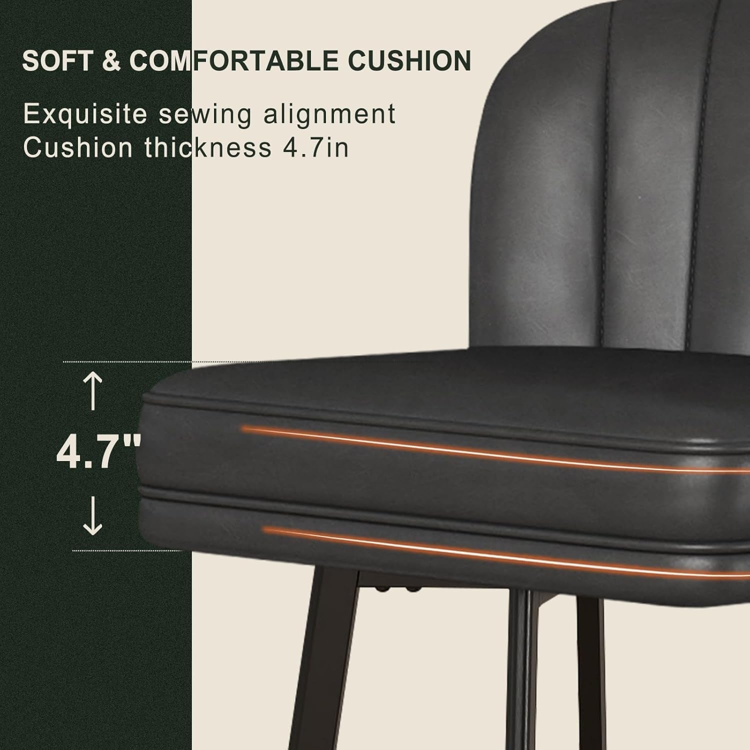 Modern Swivel Counter Height Bar Stools Set of Four