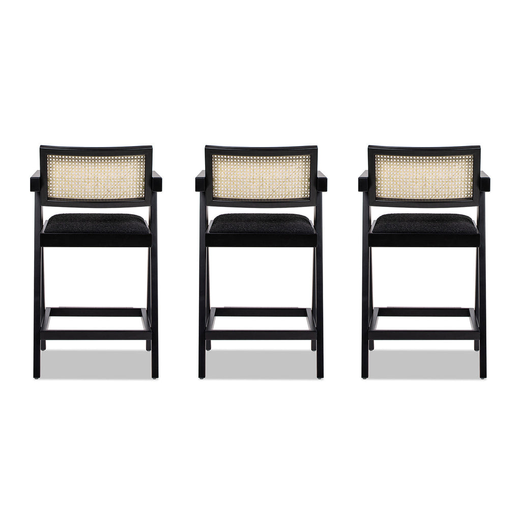 25.5" The Milano Ascensore™ Bar Stools — Set of Three