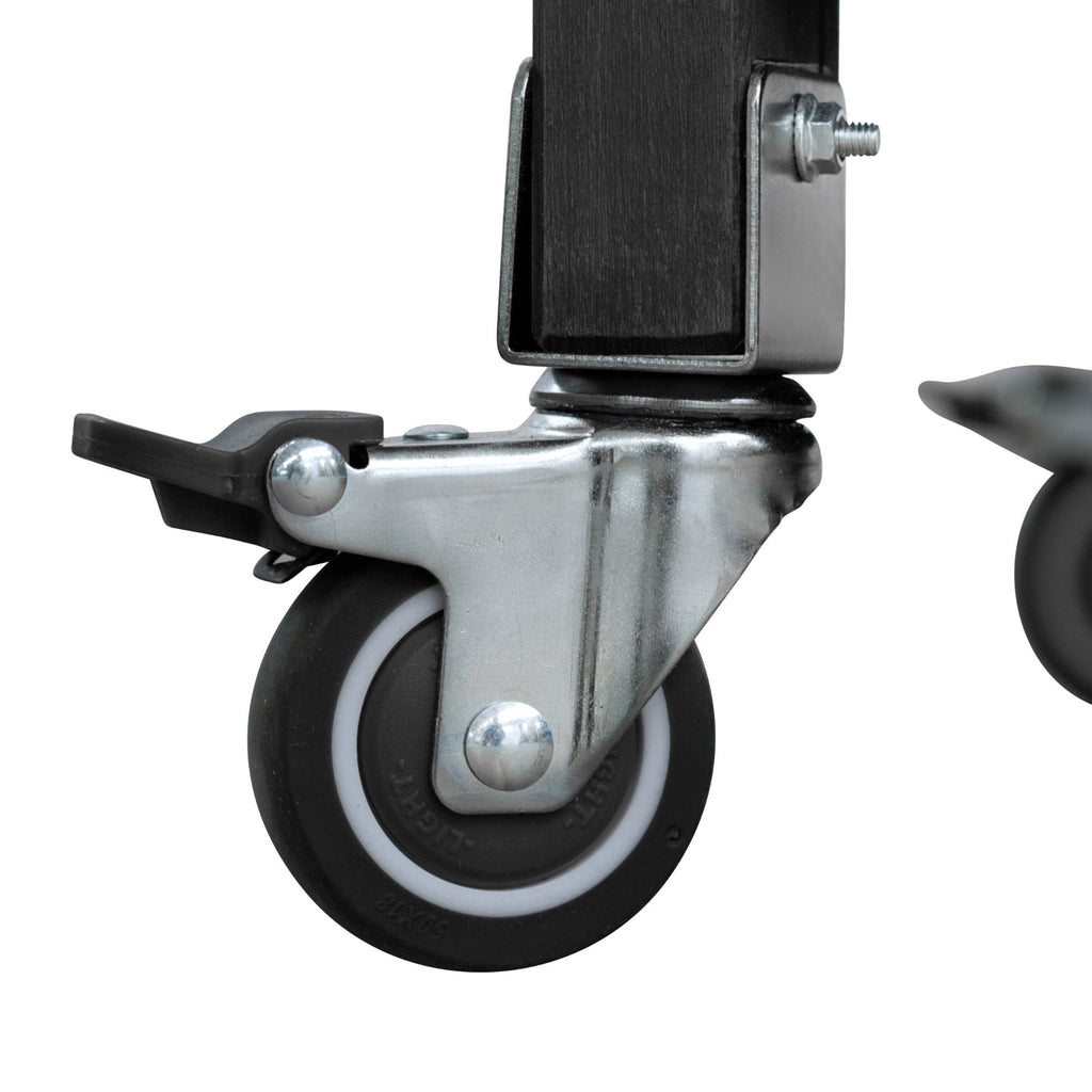 K&K Outdoor Kitchen Island with Rolling Bar Cart and Storage Cabinet