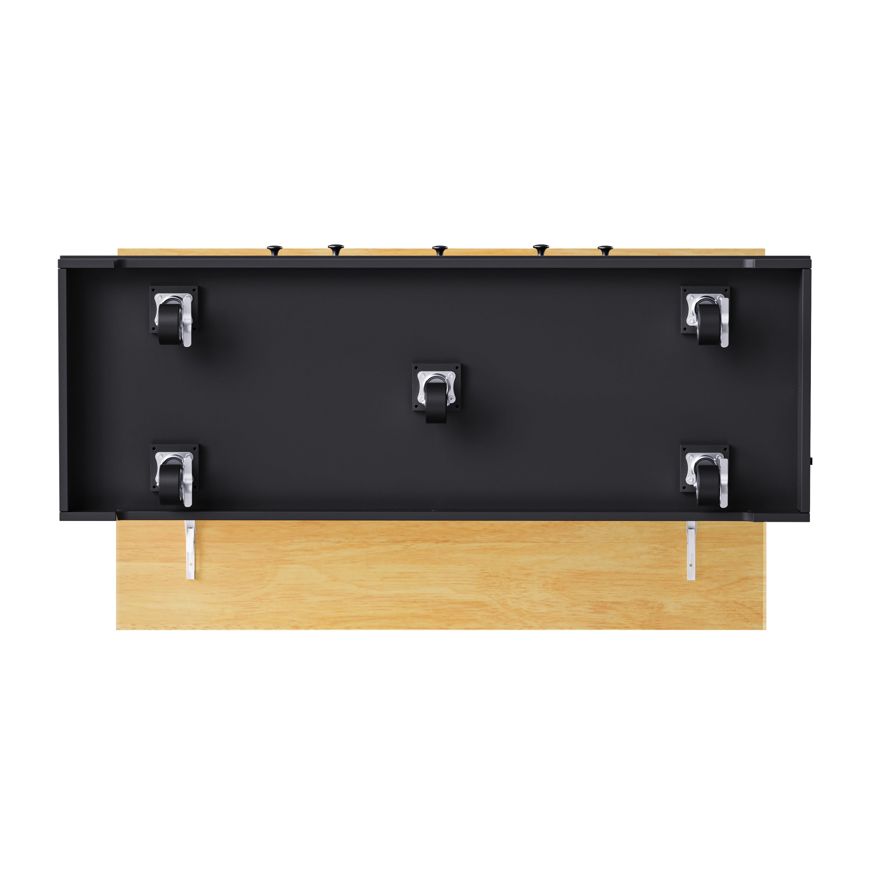 K&K 53inch Large Kitchen Island with 2 Bar Stools, Power Outlet,Door Internal Storage Rack, Kitchen Storage Cart on 5 Wheels with Drop Leaf, 5 Open Side Racks, 3 Drawers, for Kitchen,Dining Room,Black