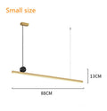 Linear LED Gold Pendant Light for Island, Restaurant, Bar - Nordic Designer Style