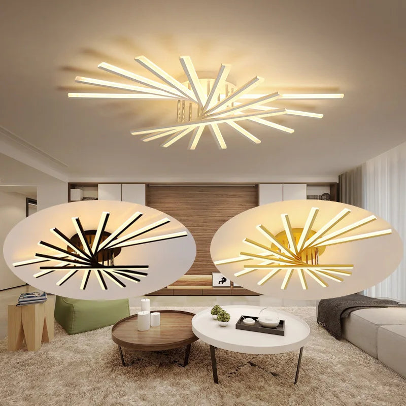 DecorBites™ LED Ceiling Chandelier Indoor Lighting Living Room Bedroom Hall Aisle Lustre Fixture
