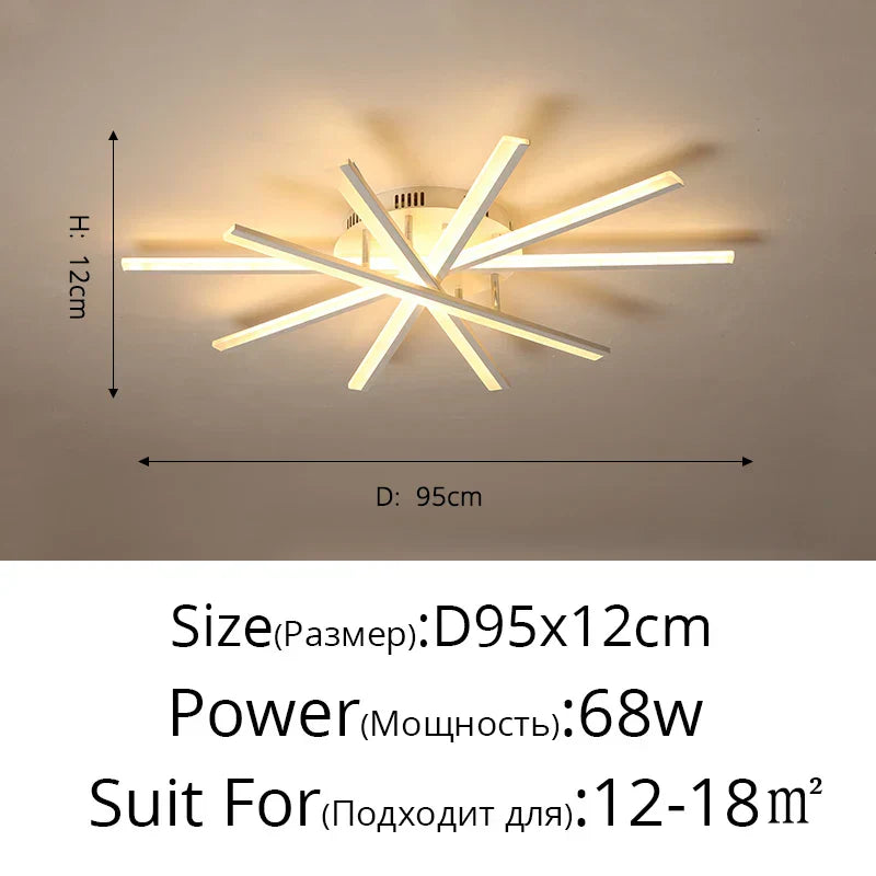 DecorBites™ LED Ceiling Chandelier Indoor Lighting Living Room Bedroom Hall Aisle Lustre Fixture