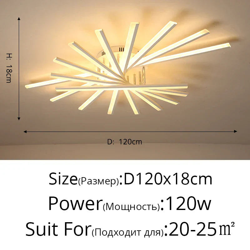 DecorBites™ LED Ceiling Chandelier Indoor Lighting Living Room Bedroom Hall Aisle Lustre Fixture