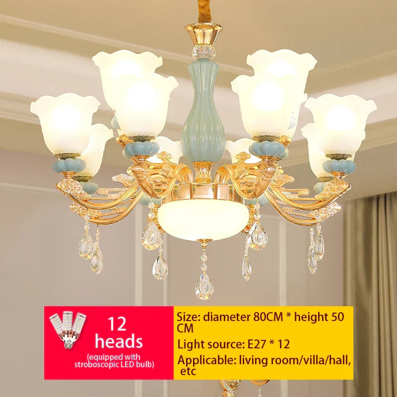 DecorBites™ Luxe European Chandelier for Living Room, Bedroom, Dining Hall - Modern, Elegant Design