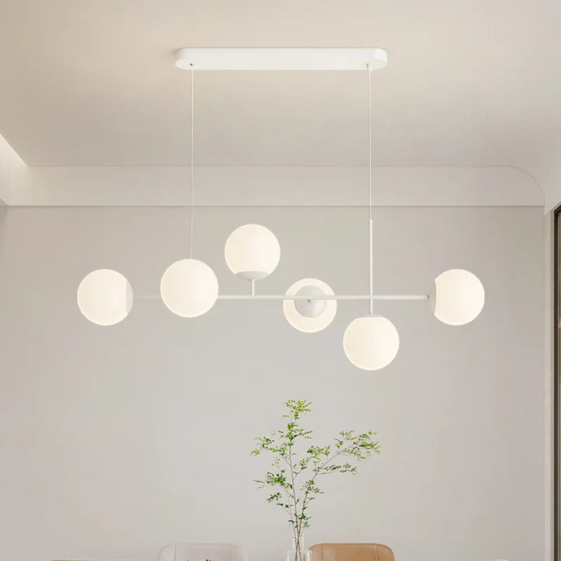 Elegant French White Pendant Lamps - Illuminate Your Dining Table and Kitchen Island with Timeless Charm