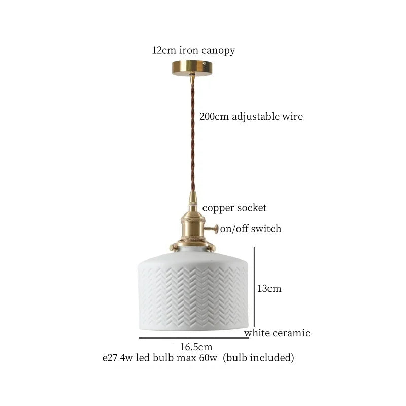 DecorBites™ Lotus Flower Ceramic LED Pendant Lampshade for Home Decor