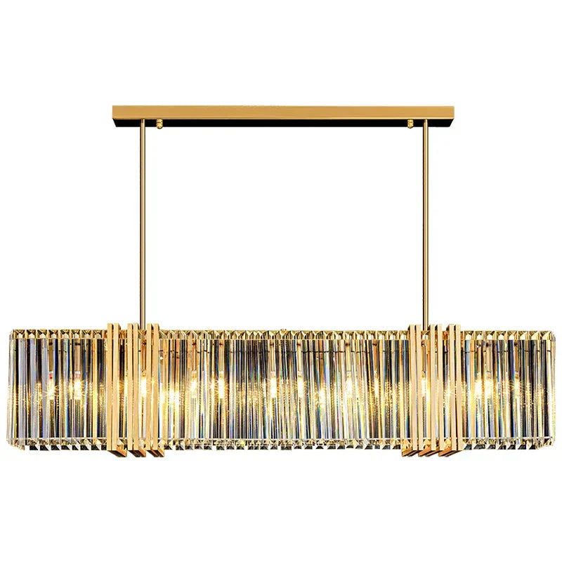 DecorBites™ Luxe E14 LED Crystal Pendant Chandelier: Elegant Dining Room Lighting