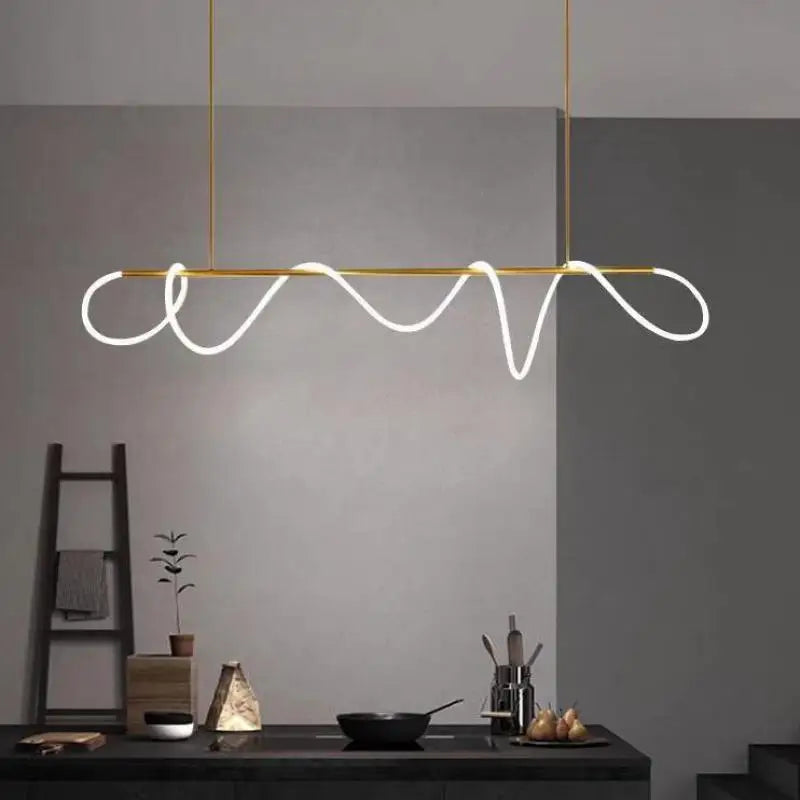 DecorBites™ LED Long Hose Chandelier for Dining Room Kitchen Bar Pendant Lamp