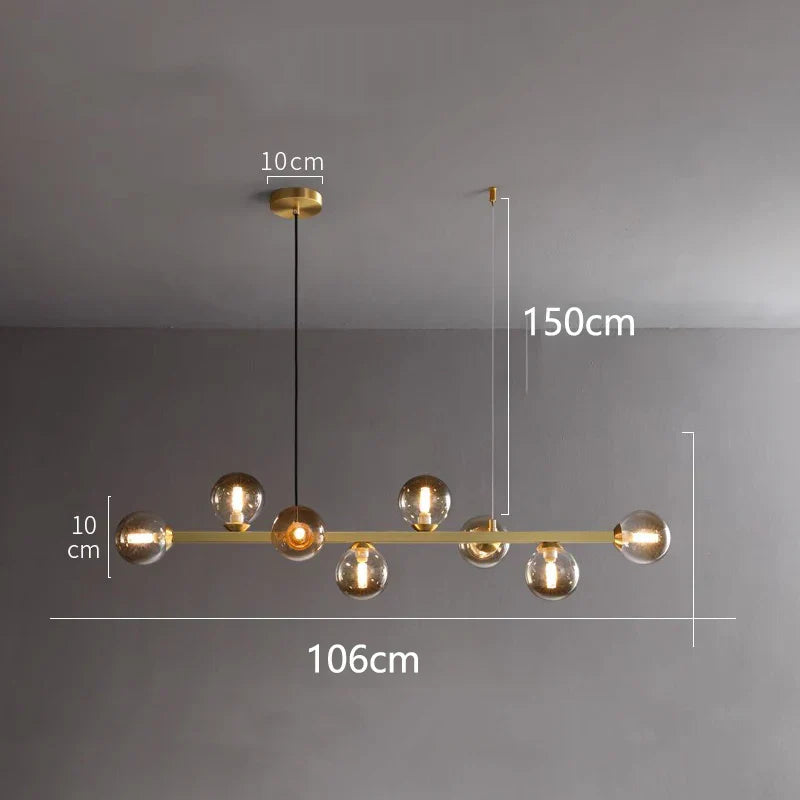 DecorBites™ LED Pendant Chandeliers for Modern Living and Dining Room Lighting