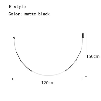 DecorBites™ Linear Creative Chandelier for Living Room Lobby, Bedroom, Hotel, Restaurant Lighting