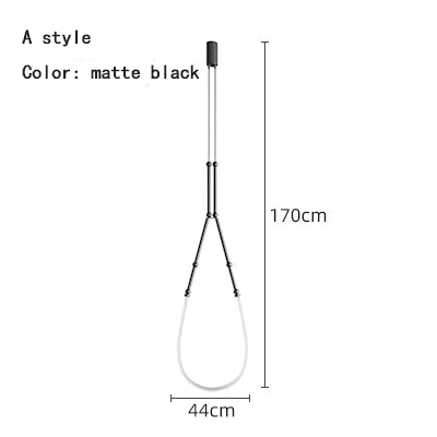 DecorBites™ Linear Creative Chandelier for Living Room Lobby, Bedroom, Hotel, Restaurant Lighting