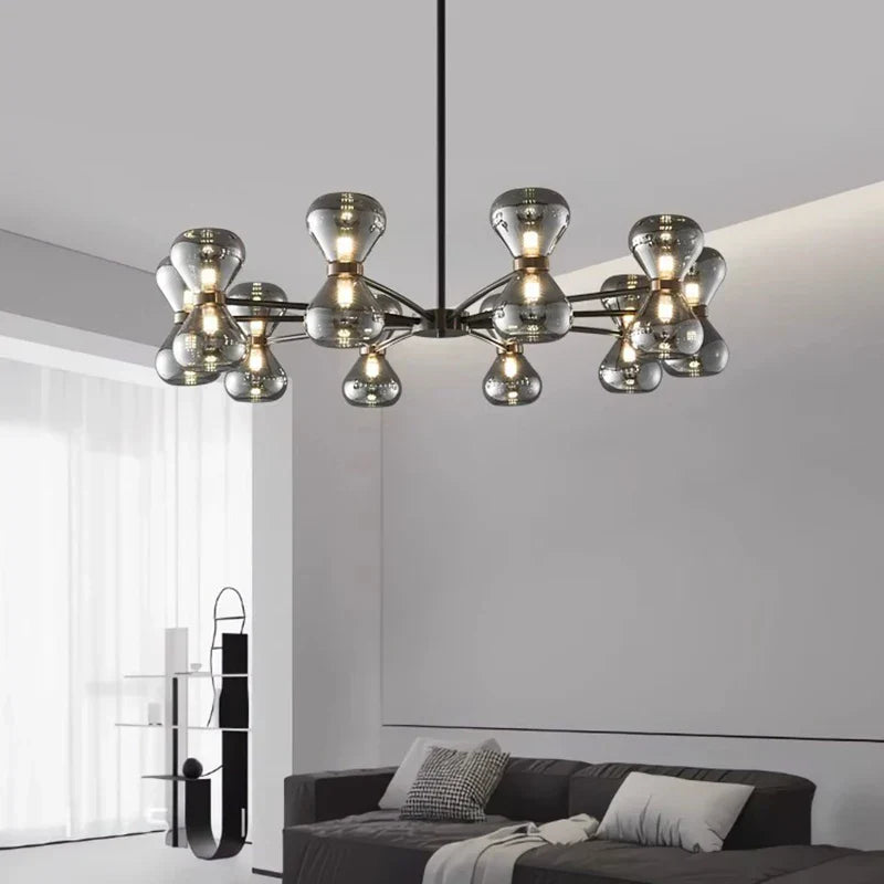 LED Pendant Chandelier: Stylish Ceiling Lamp for Bedroom, Living Room Decor