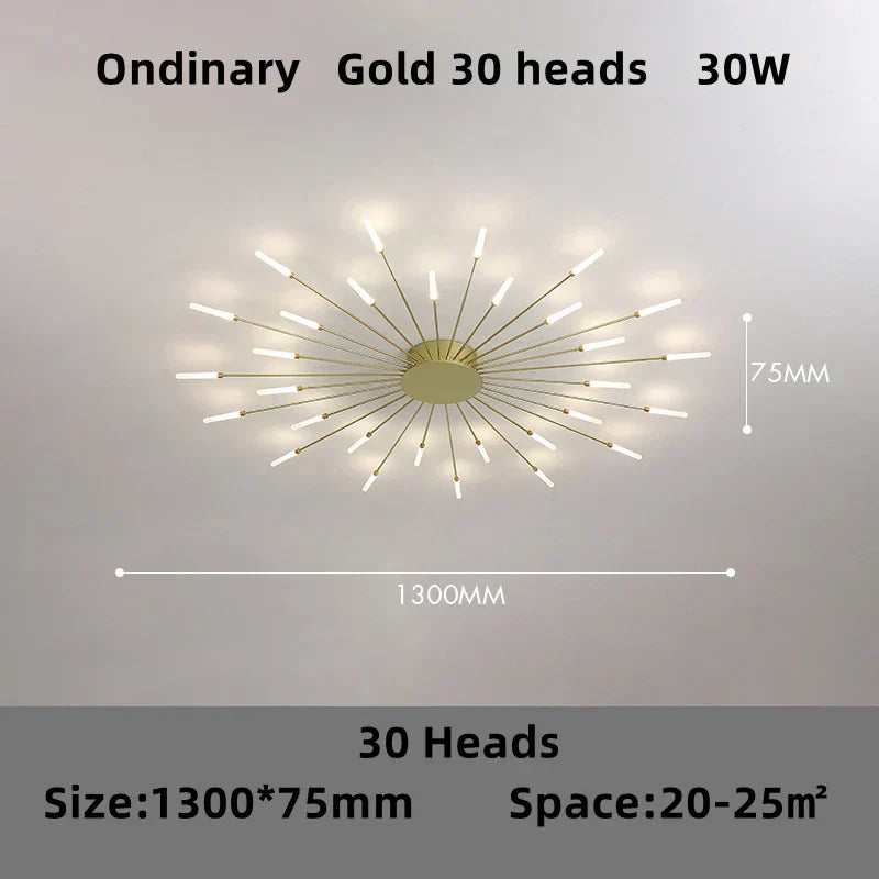 DecorBites™ LED Firework Chandelier: Modern Nordic Living Room Bedroom Pendant Light Fixtures
