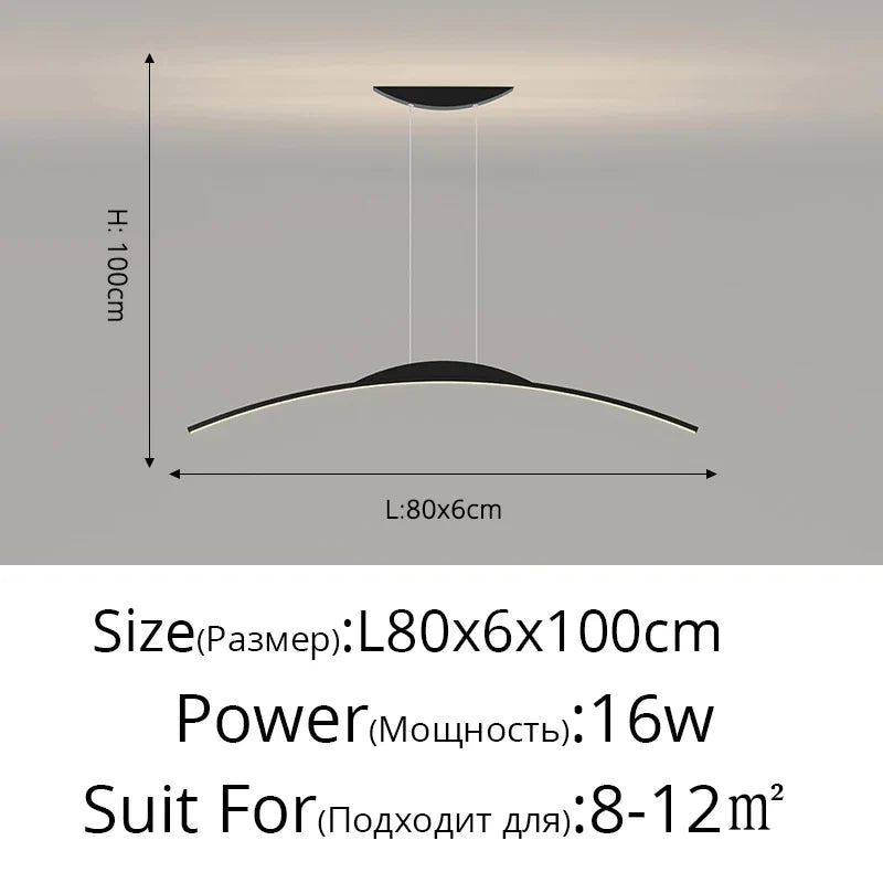 DecorBites™ LED Pendant Lamp - Minimalist Hanging Light for Dining Room & Home Decor