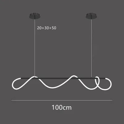 DecorBites™ LED Long Hose Chandelier for Dining Room Kitchen Bar Pendant Lamp