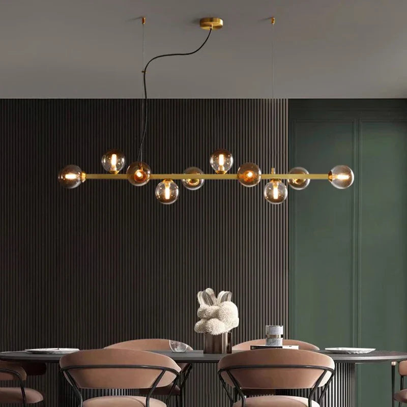LED Pendant Chandeliers for Modern Living and Dining Room Lighting