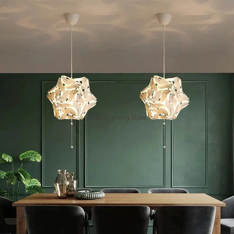 Luxe Bauhinia Chandelier: Elegant LED Decor for Store, Bedroom & More