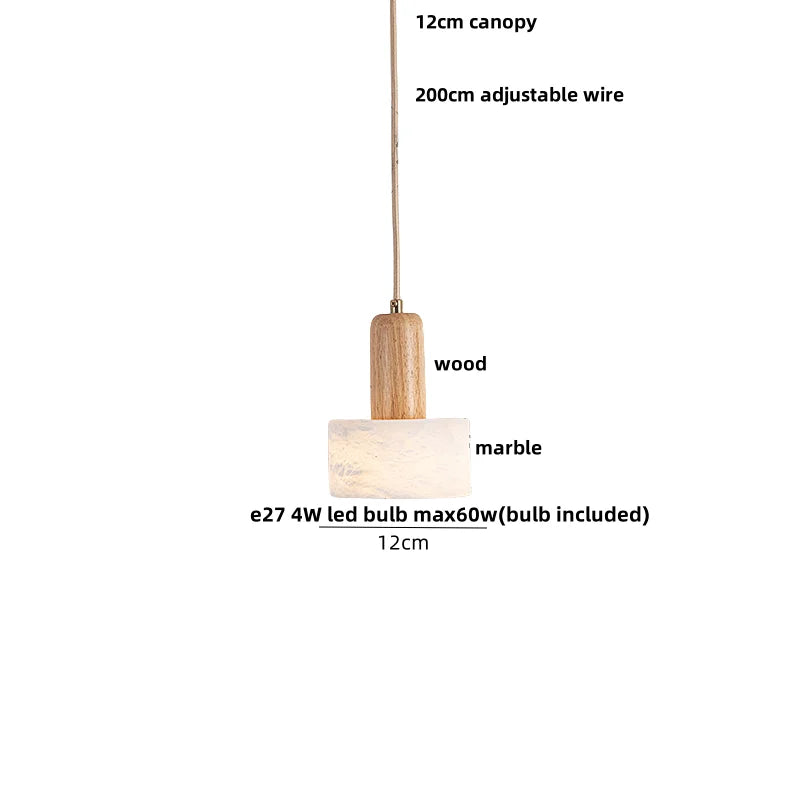 DecorBites™ LED Pendant Lamp Adjustable Wire Globe Hanging Light Fixtures