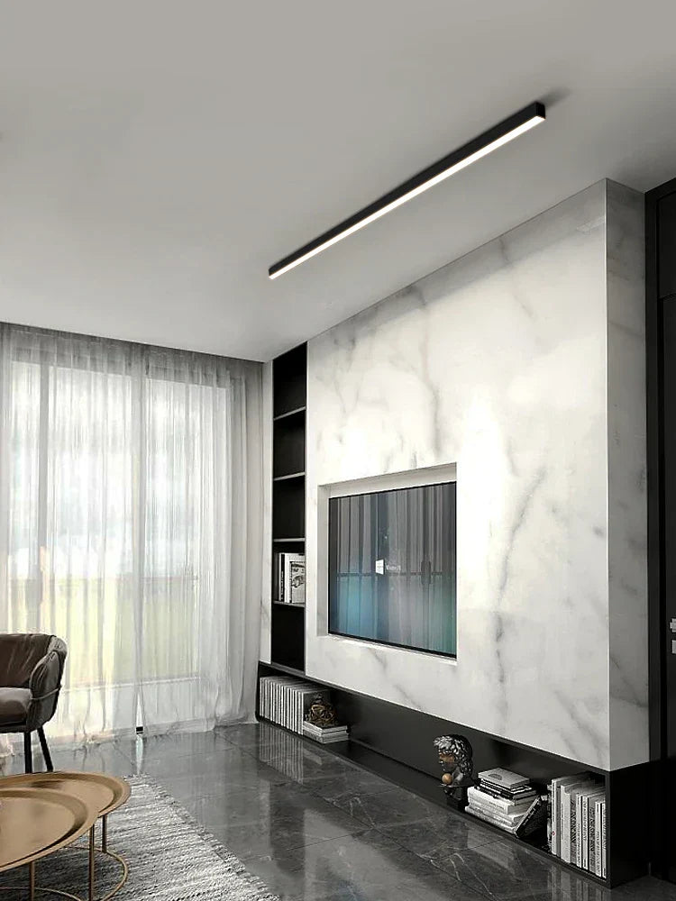 Linear LED Ceiling Light for Living Room Bedroom Aisle Balcony Dining Minimalist Lustre
