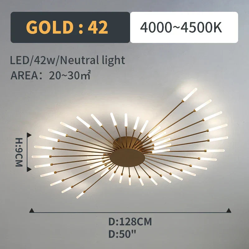 DecorBites™ LED Fireworks Pendant Lamps - Modern Living Room Bedroom Chandelier Lighting