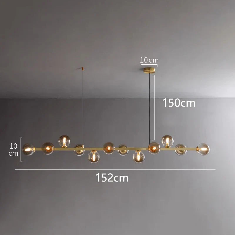 DecorBites™ LED Pendant Chandeliers for Modern Living and Dining Room Lighting