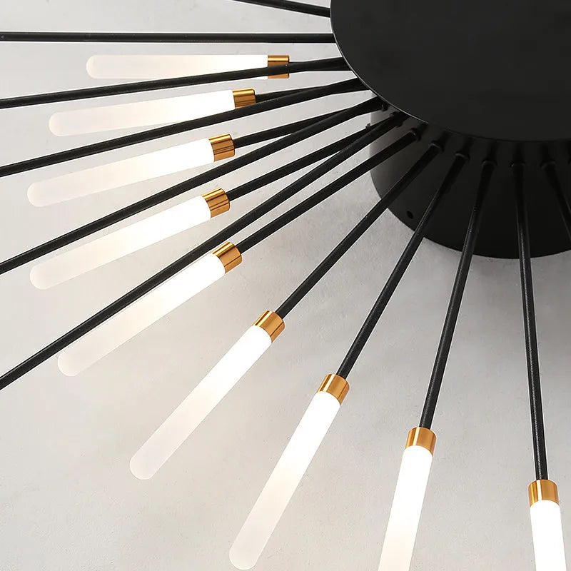 LED Fireworks Pendant Lamps - Modern Living Room Bedroom Chandelier Lighting