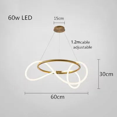 DecorBites™ LED Long Hose Chandelier for Dining Room Kitchen Bar Pendant Lamp