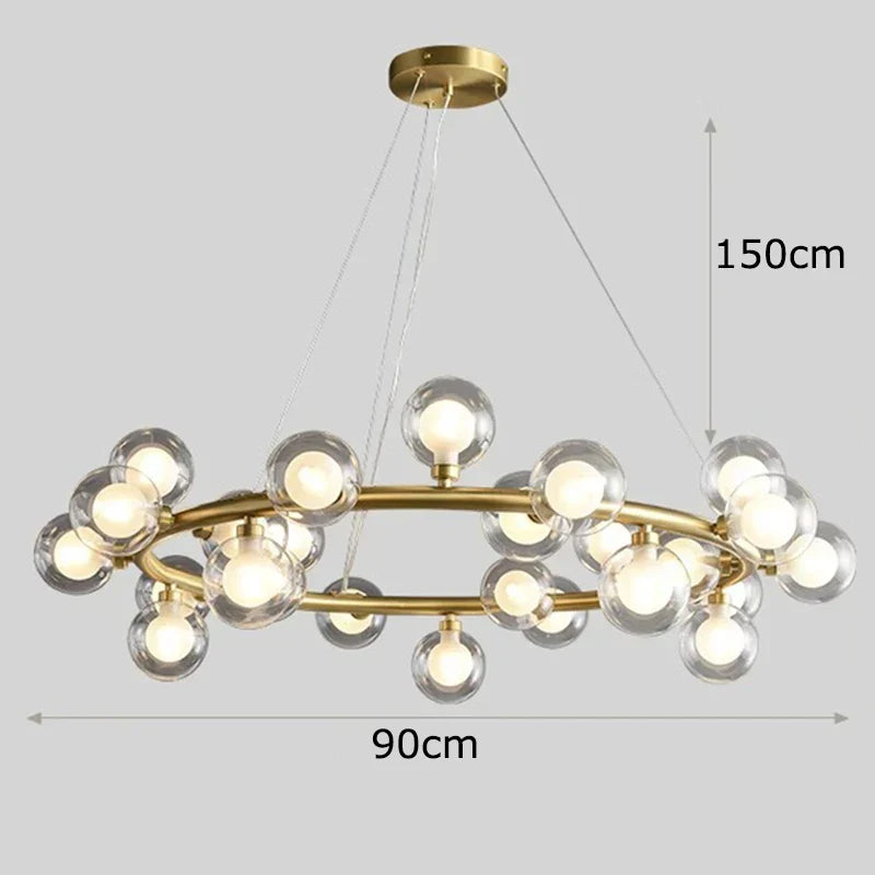 DecorBites™ LED Pendant Chandeliers for Modern Living and Dining Room Lighting