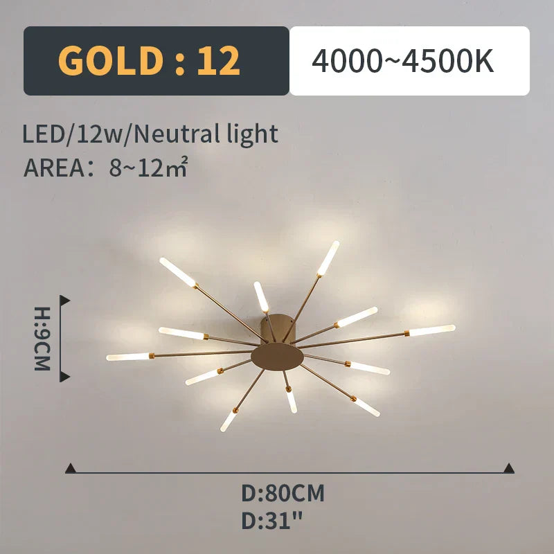 DecorBites™ LED Fireworks Pendant Lamps - Modern Living Room Bedroom Chandelier Lighting