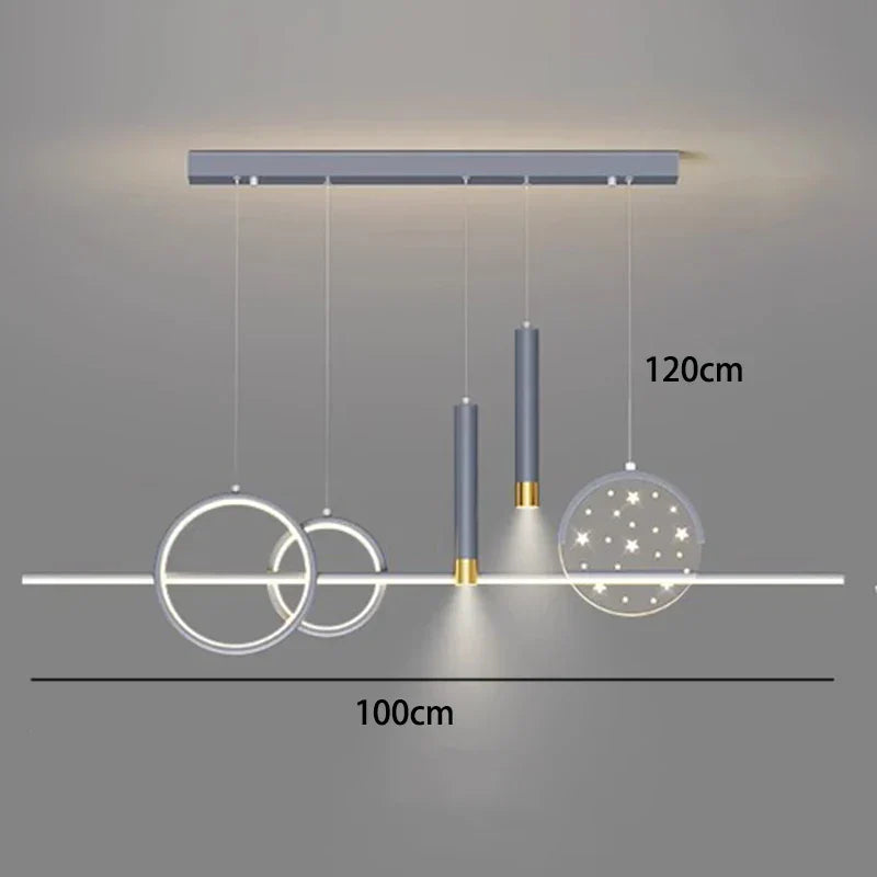 DecorBites™ LED Pendant Chandeliers for Modern Living and Dining Rooms