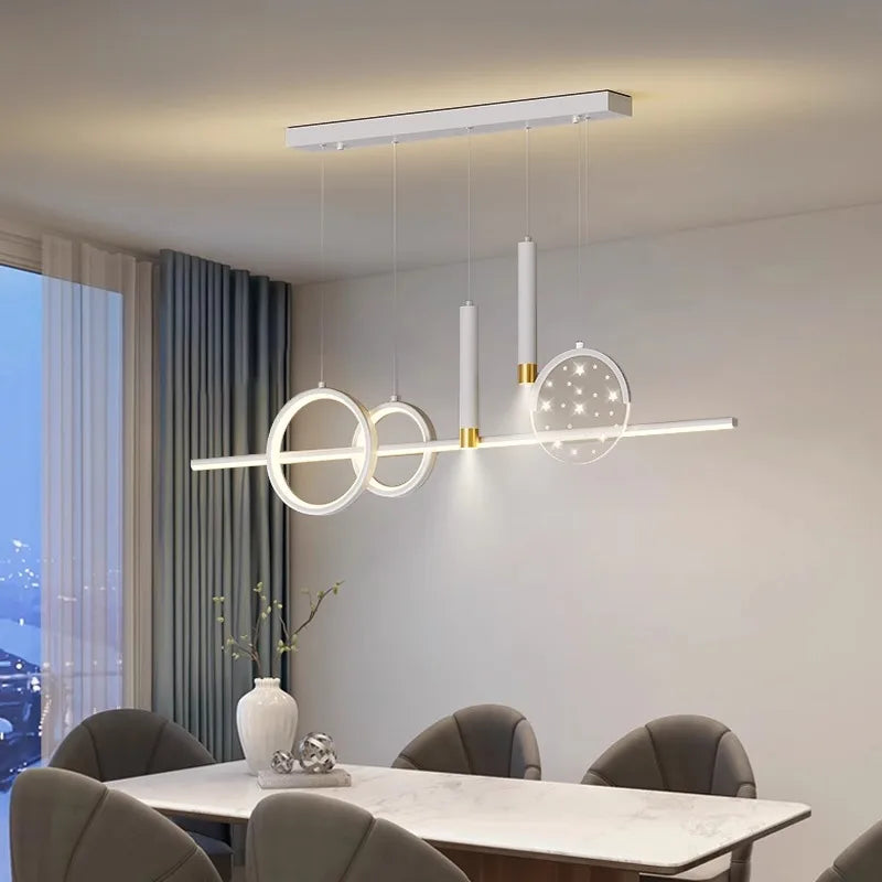 LED Pendant Chandeliers for Modern Living and Dining Rooms