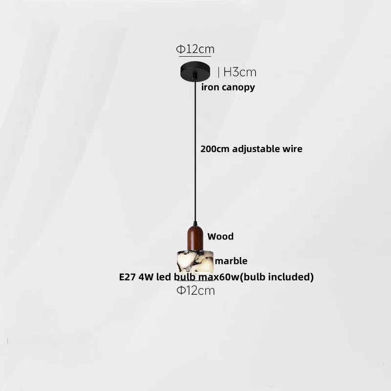 DecorBites™ LED Pendant Lamp Adjustable Wire Globe Hanging Light Fixtures