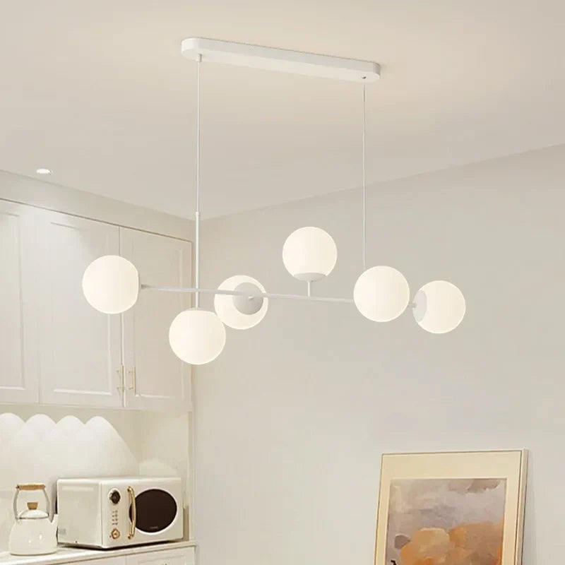 Elegant French White Pendant Lamps - Illuminate Your Dining Table and Kitchen Island with Timeless Charm