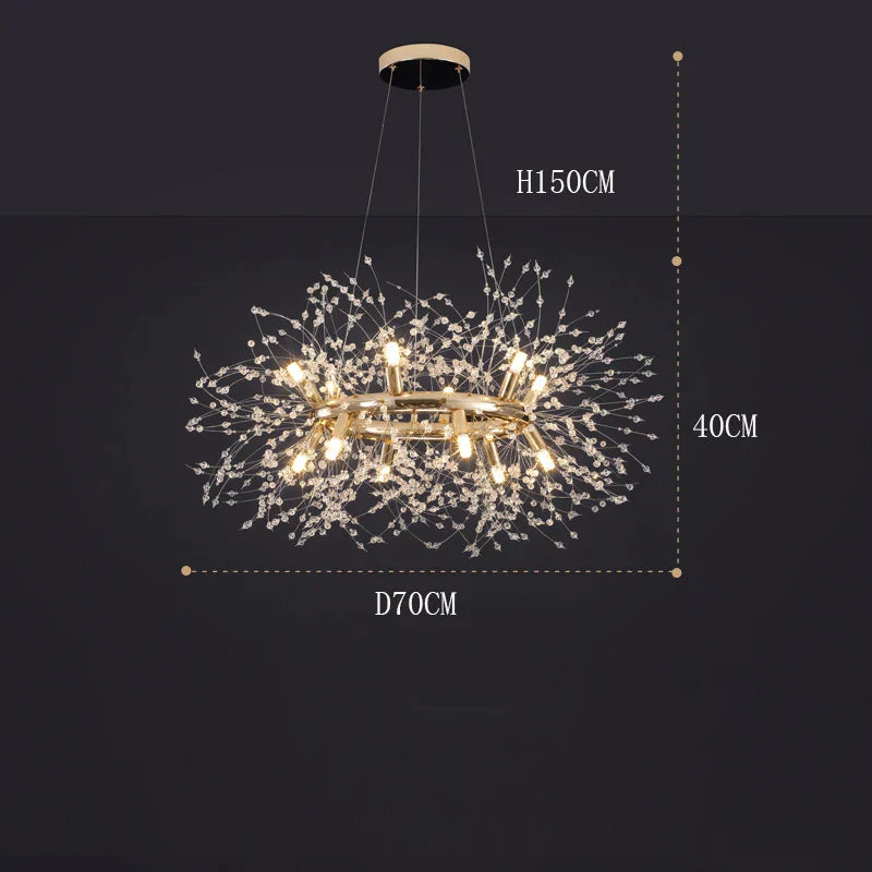 DecorBites™ LED Pendant Chandeliers for Modern Living and Dining Room Decor