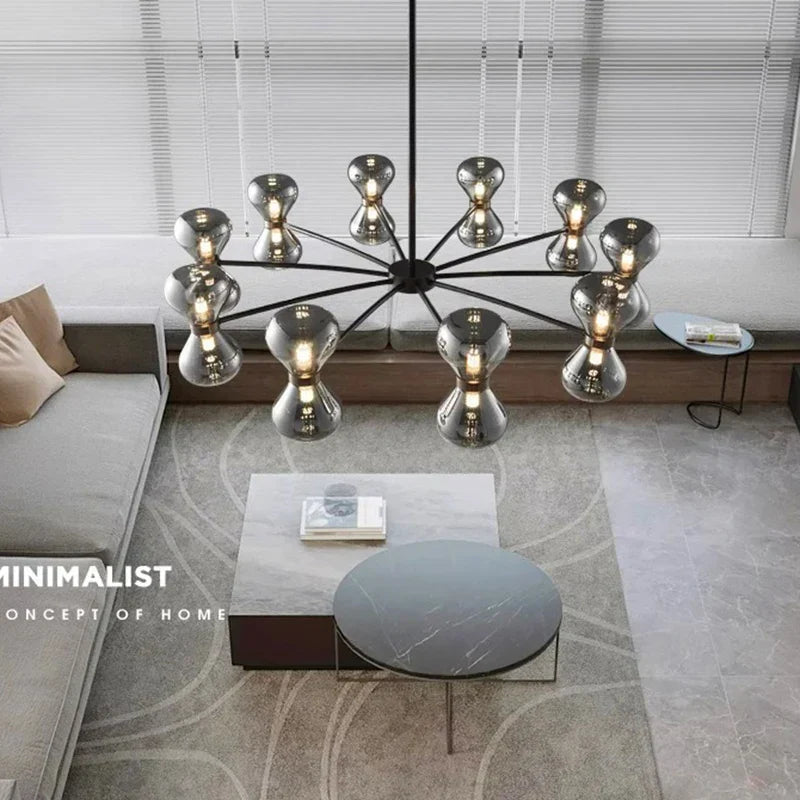 LED Pendant Chandelier: Stylish Ceiling Lamp for Bedroom, Living Room Decor