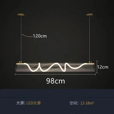 LED Long Tube Pendant Lights: Stylish Lighting for Home, Restaurant, and Bar