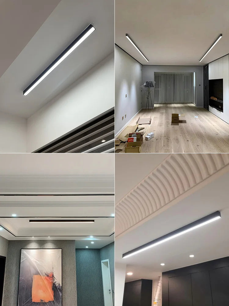 Linear LED Ceiling Light for Living Room Bedroom Aisle Balcony Dining Minimalist Lustre
