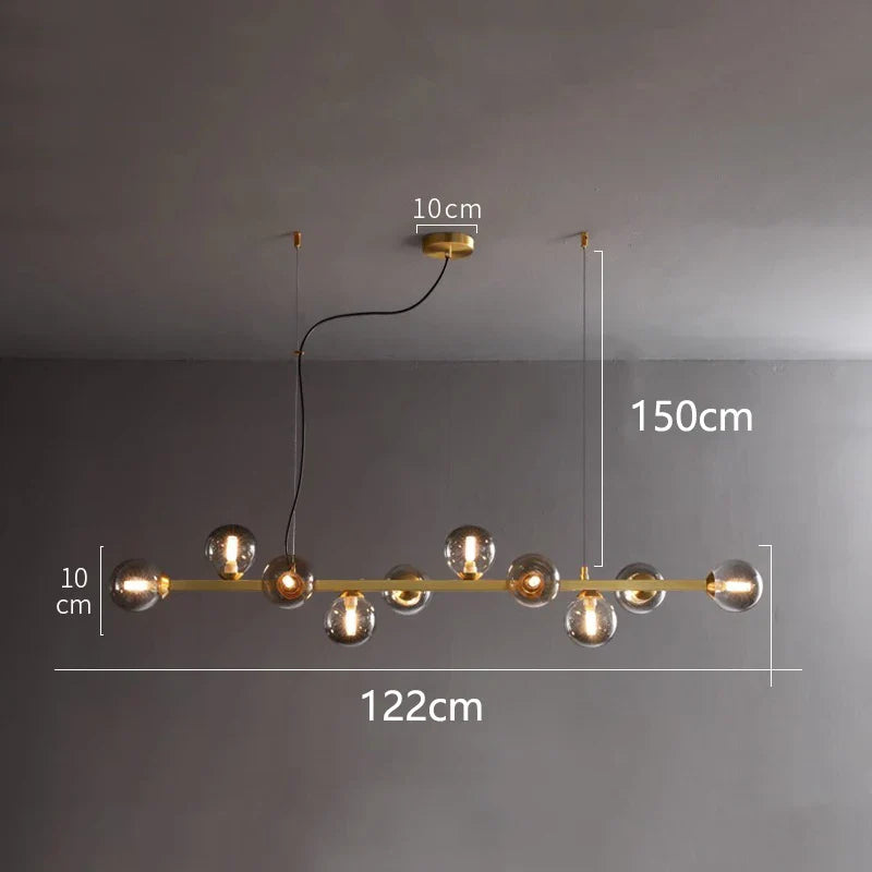 DecorBites™ LED Pendant Chandeliers for Modern Living and Dining Room Lighting