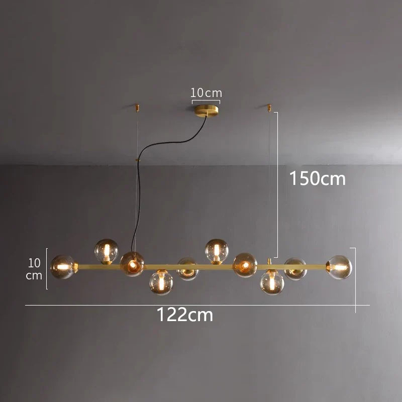 DecorBites™ LED Pendant Chandeliers for Modern Living and Dining Room Lighting