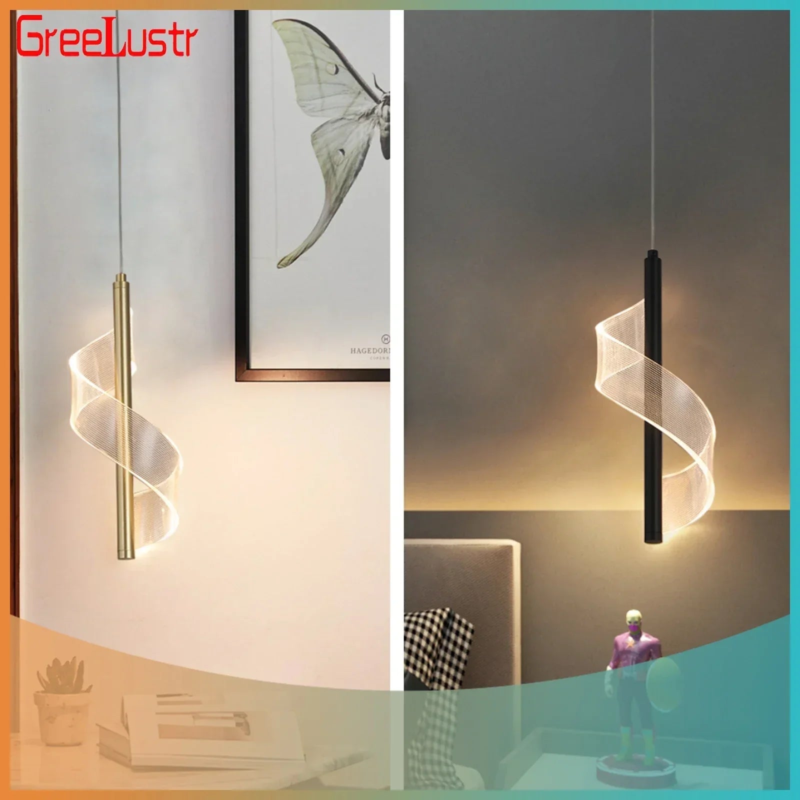 DecorBites™ LED Pendant Chandelier Ceiling Lamp for Living Room Dining Kitchen Home Decor
