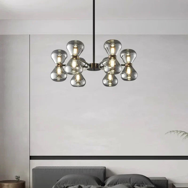 LED Pendant Chandelier: Stylish Ceiling Lamp for Bedroom, Living Room Decor