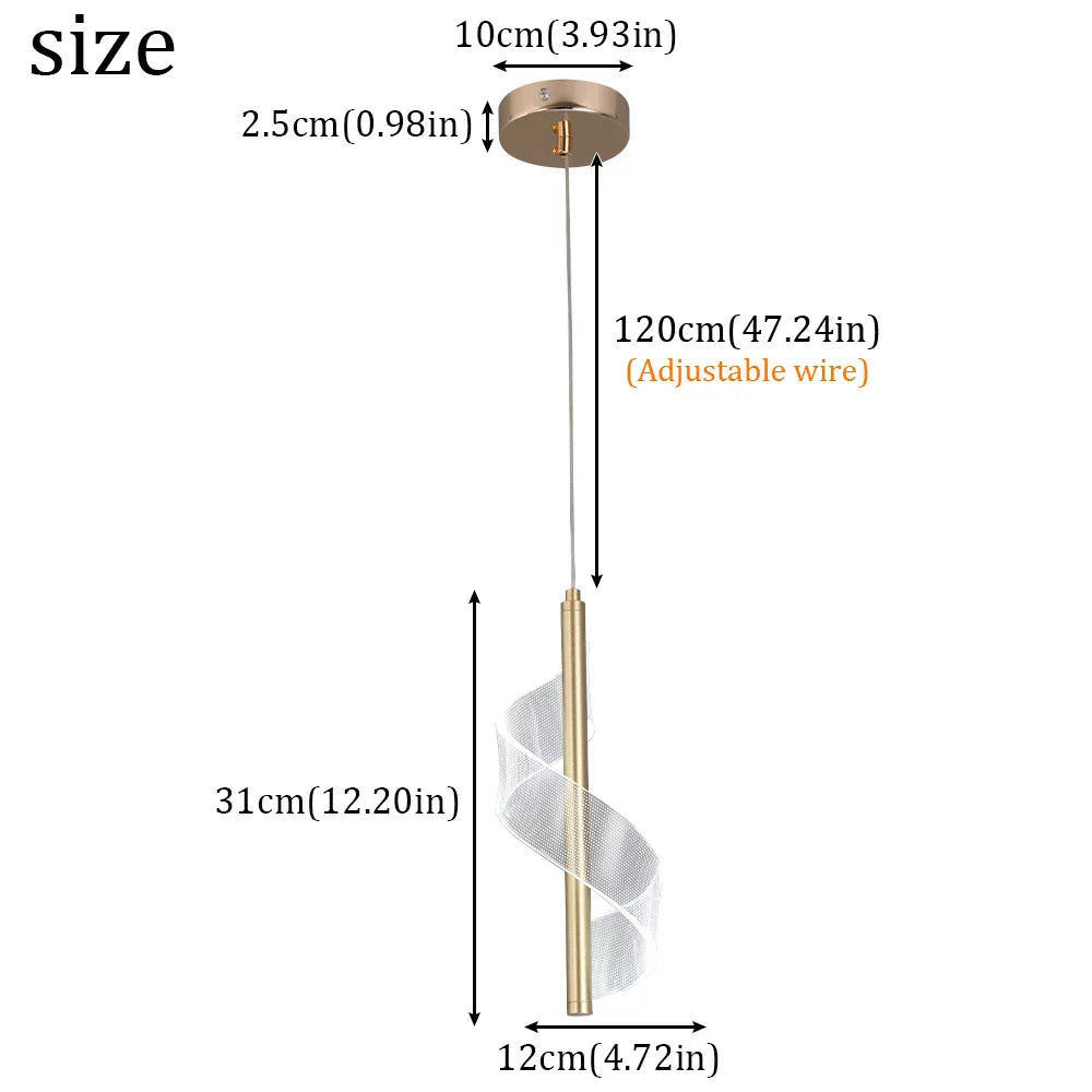 DecorBites™ LED Pendant Chandelier Ceiling Lamp for Living Room Dining Kitchen Home Decor