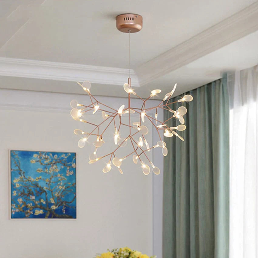 Luxe Chandelier: Modern Nordic Ceiling Light for Living & Dining Room